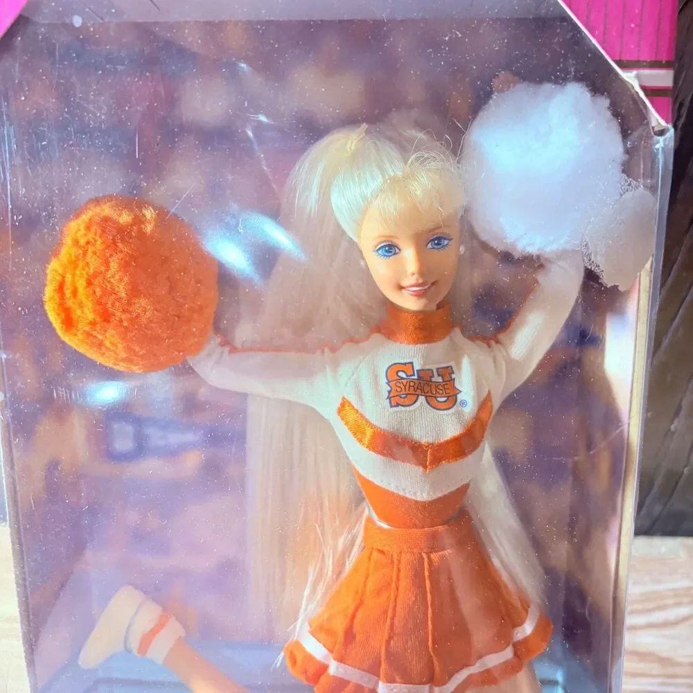 1996 Mattel 19163 Syracuse University cheerleader barbie articulated body blondy